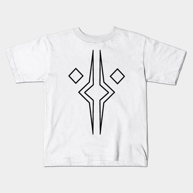 Fulcrum (Outline) Kids T-Shirt by whirl